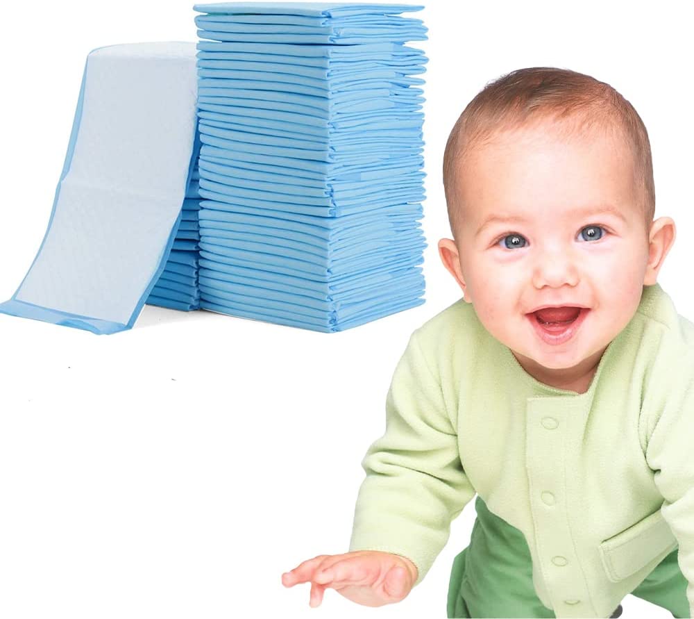 Little Story Disposable Diaper Changing Mats Pack Of 100Pcs Blue Little Story Yallatoys