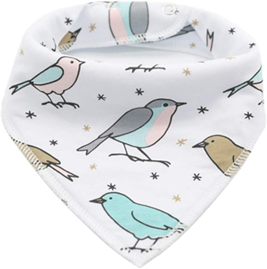 Little Story  Bandana Drool Bibs Set Of 4 Bird Little Story Yallatoys