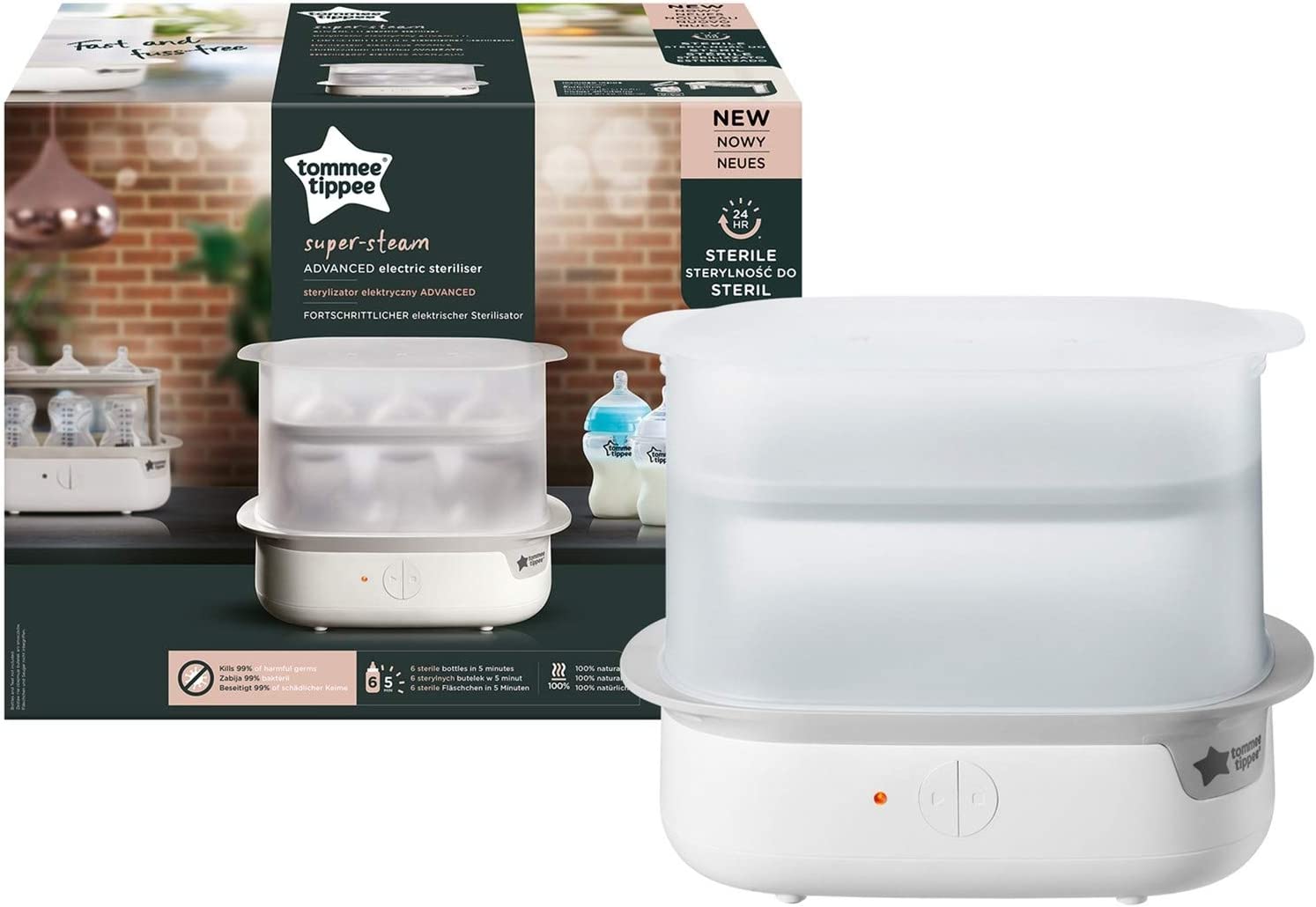 Buy Tommee Tippee Closer to Nature Electric Steam Steriliser | Yallatoys.com