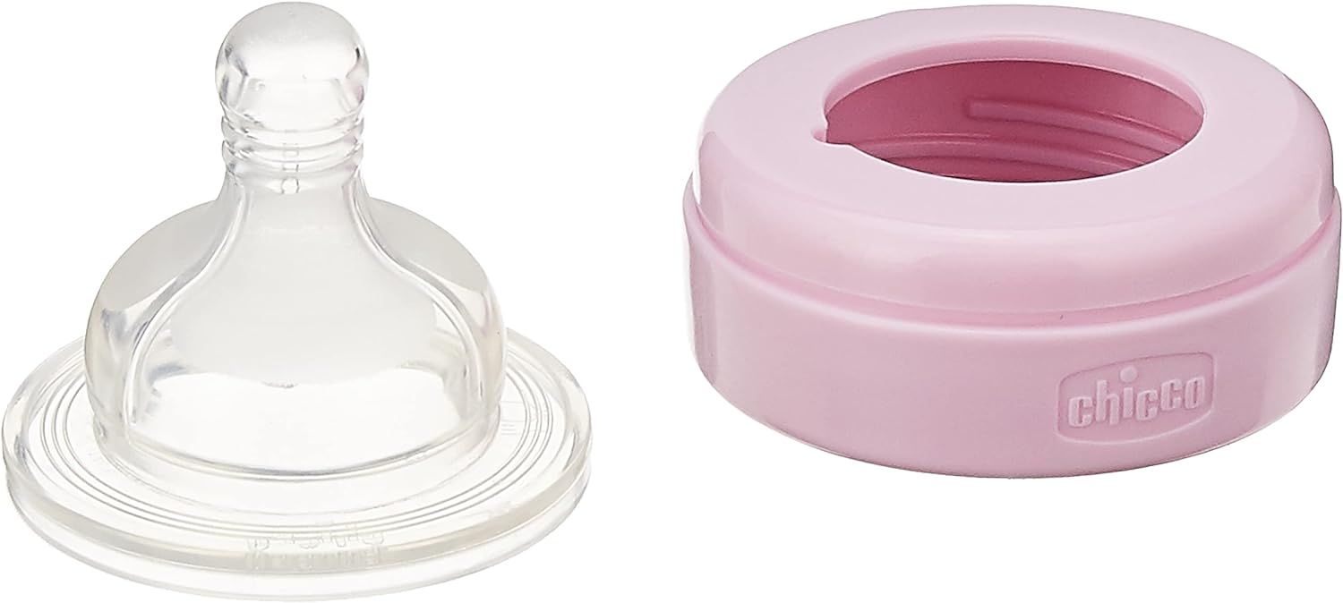 Chicco Baby Well Being Feeding Bottle For Girls - 150Ml - Normal Flow - Silicone Chicco Yallatoys