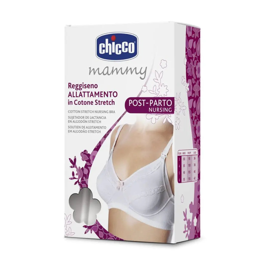 Chicco Nursing Bra In White - Cotton Chicco