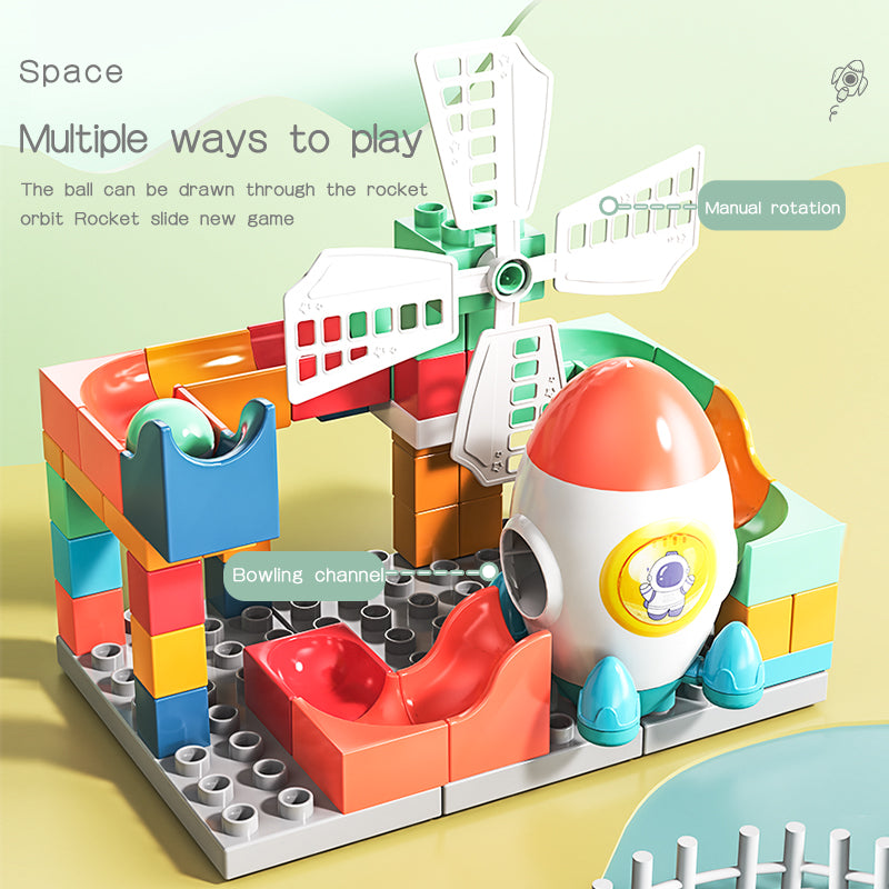 Buy Space Orbita Rolling Ball Building Block 71pcs Activity Game | Yallatoys.com