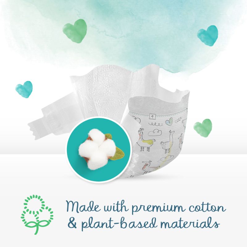 Pampers Pure Protection Diapers Size 1 2-5kg 50 Diapers Pack Pampers Yallatoys