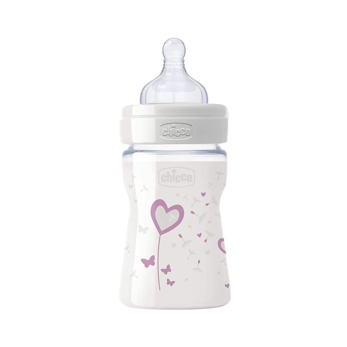 Chicco Bottle Wb Glass Deco Grl 150 Norm Sil Chicco Yallatoys