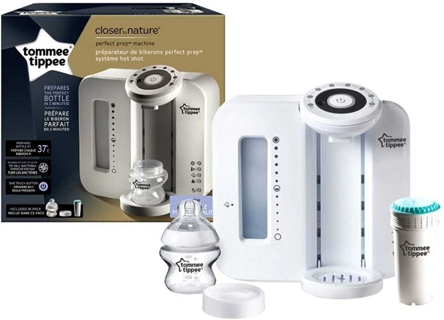 Tommee Tippee Closer To Nature Perfect Prep Machine  White Tommee Tippee Yallatoys