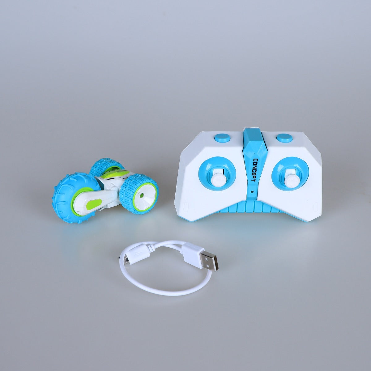 Buy D Power Mini Remote Control Spin 360 White Blue | Yallatoys.com