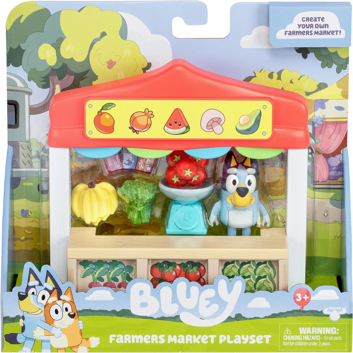 Buy Bluey Mini Playsets Farmers Market Playset | Yallatoys.com