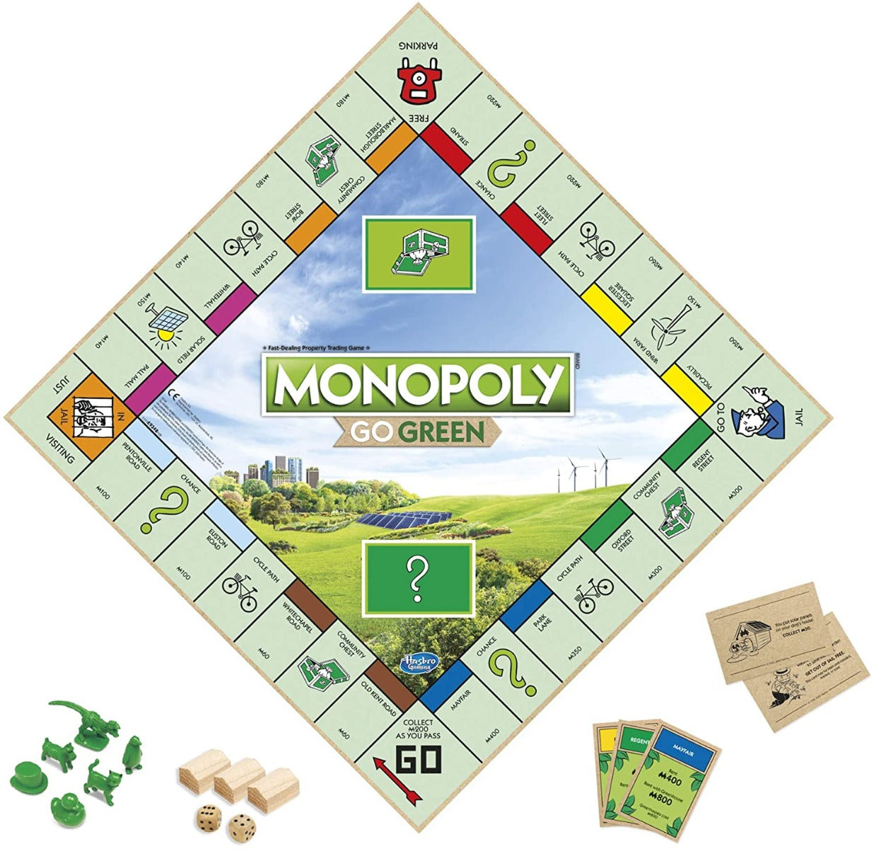 Buy Hasbro Gaming Monopoly Go Green,Green Up to Clean Up | Yallatoys.com