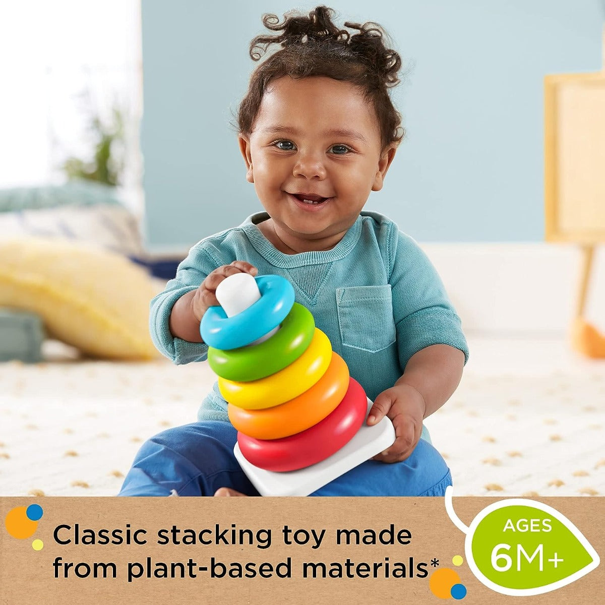 Buy Fisher Price Baby Stacking Toy Rock A Stack Rings | Yallatoys.com