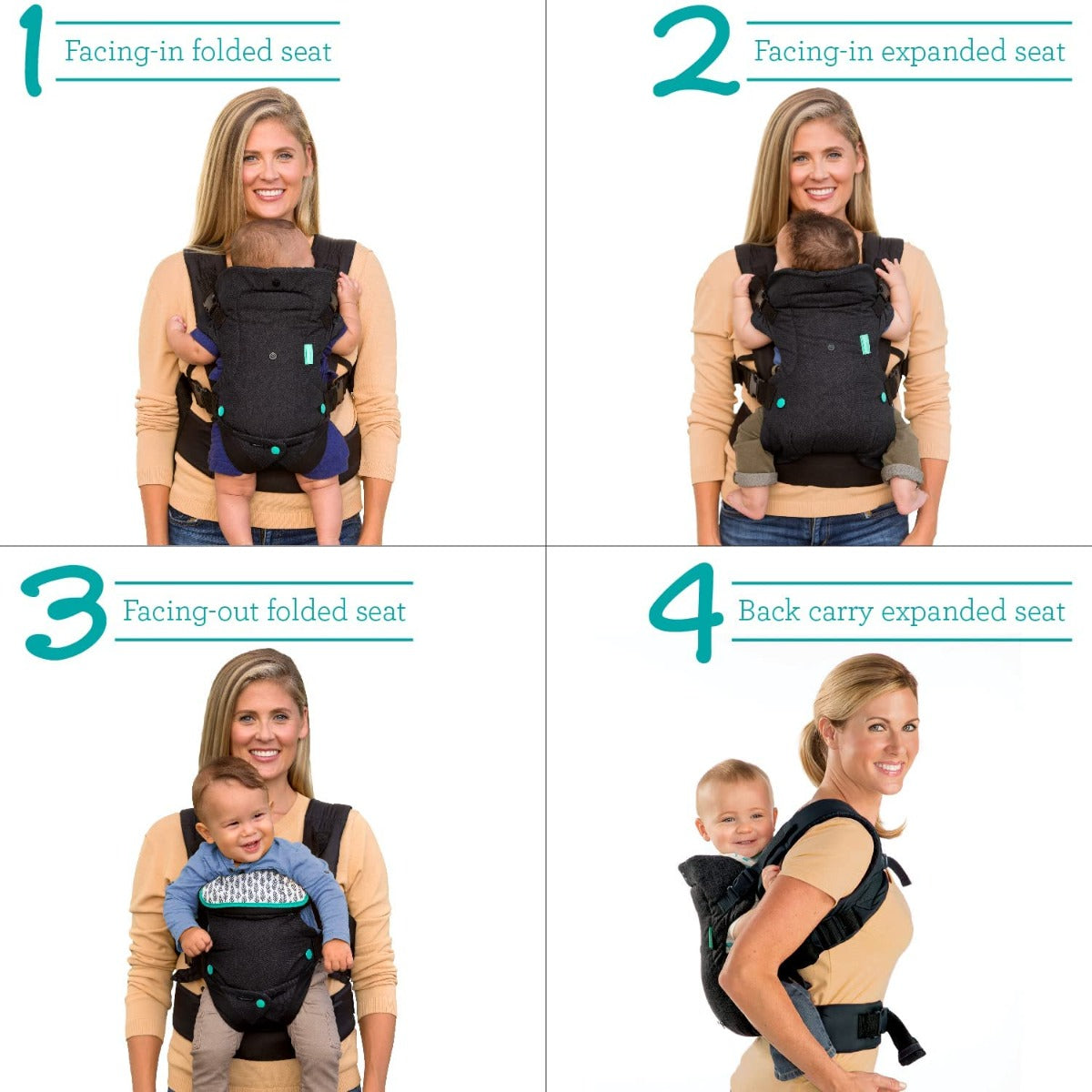 Infantino  Flip Advanced 4 In 1 Convertible Carrier - 2 Infantino Yallatoys