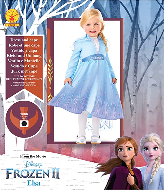 Buy Rubies Disney Frozen 2 Elsa Classic Travel Dress Costume Large | Yallatoys.com