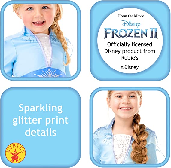 Buy Rubies Disney Frozen 2 Elsa Classic Travel Dress Costume Large | Yallatoys.com