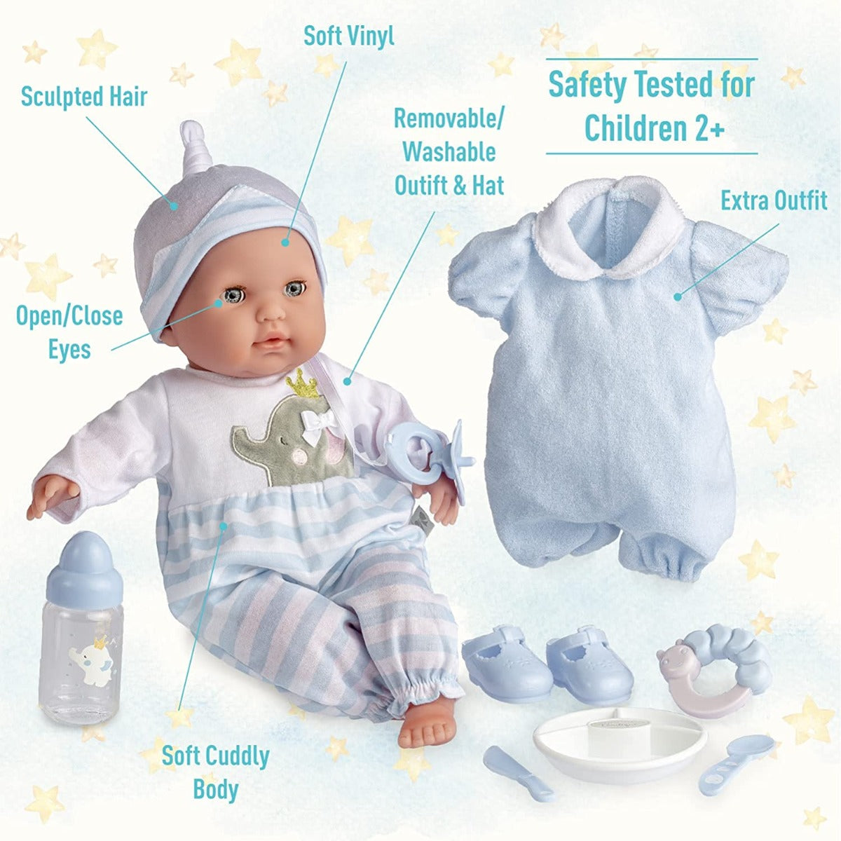 Buy Jc Toys Berenguer Boutique 15inch Realistic Soft Body Baby Doll | Yallatoys.com
