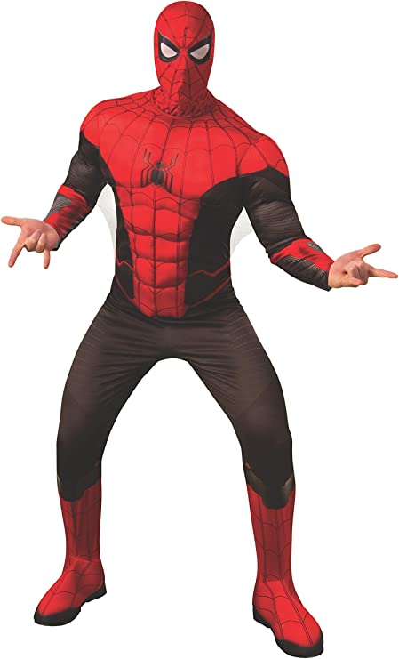 Buy Rubies Marvel Spiderman Far From Home Deluxe Black and Red Costume Large | Yallatoys.com