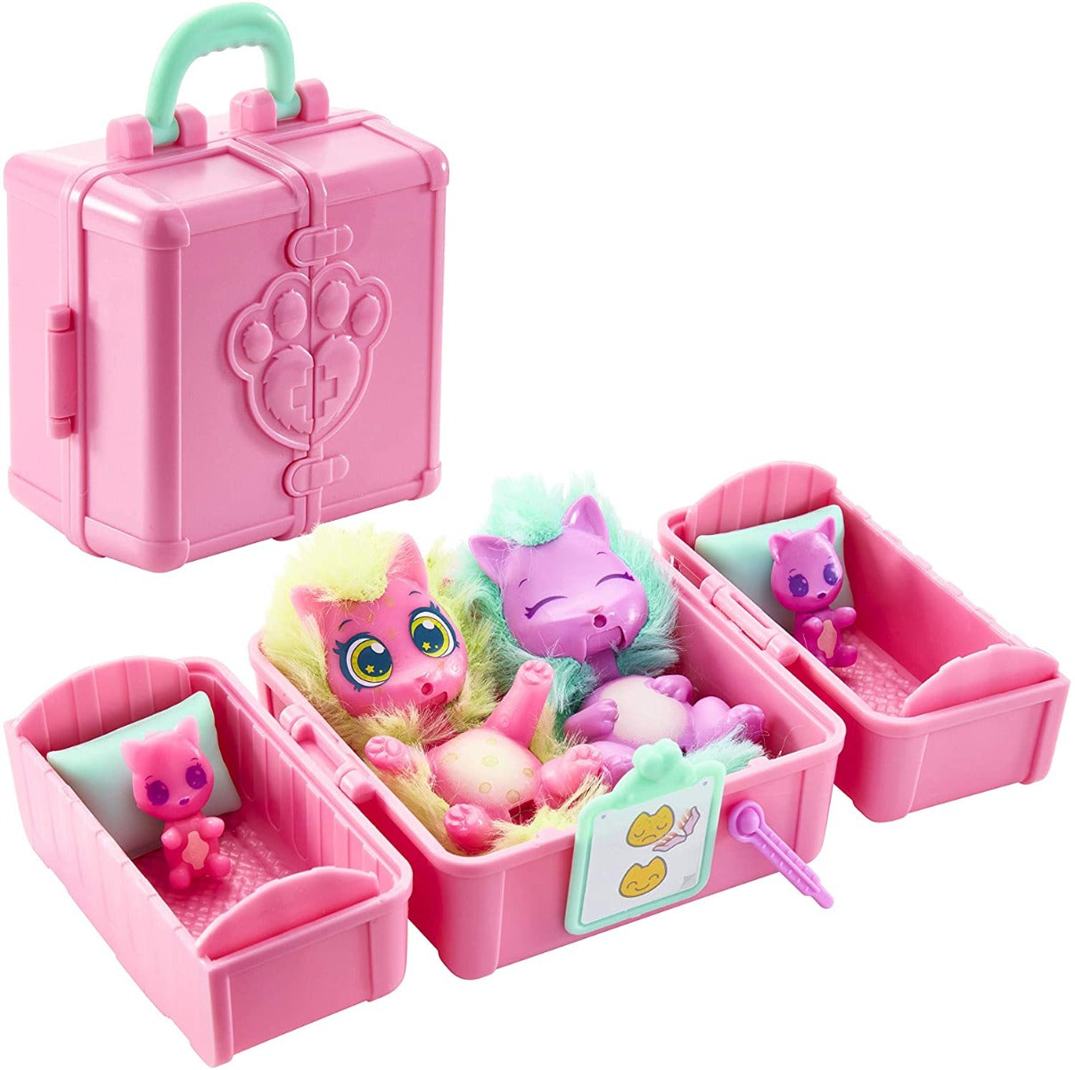 Buy Scruff A Luv Surprise Vet Rescue Bed Set with Cat Family Mini Collectable | Yallatoys.com