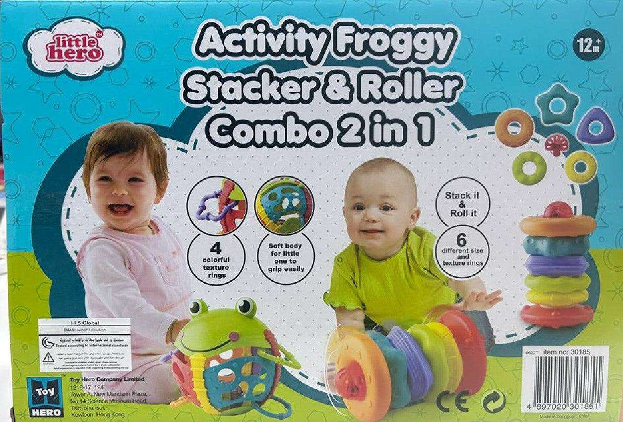Buy Little Hero Activity Froggy Stacker & Roller Combo 2 in 1 | Yallatoys.com