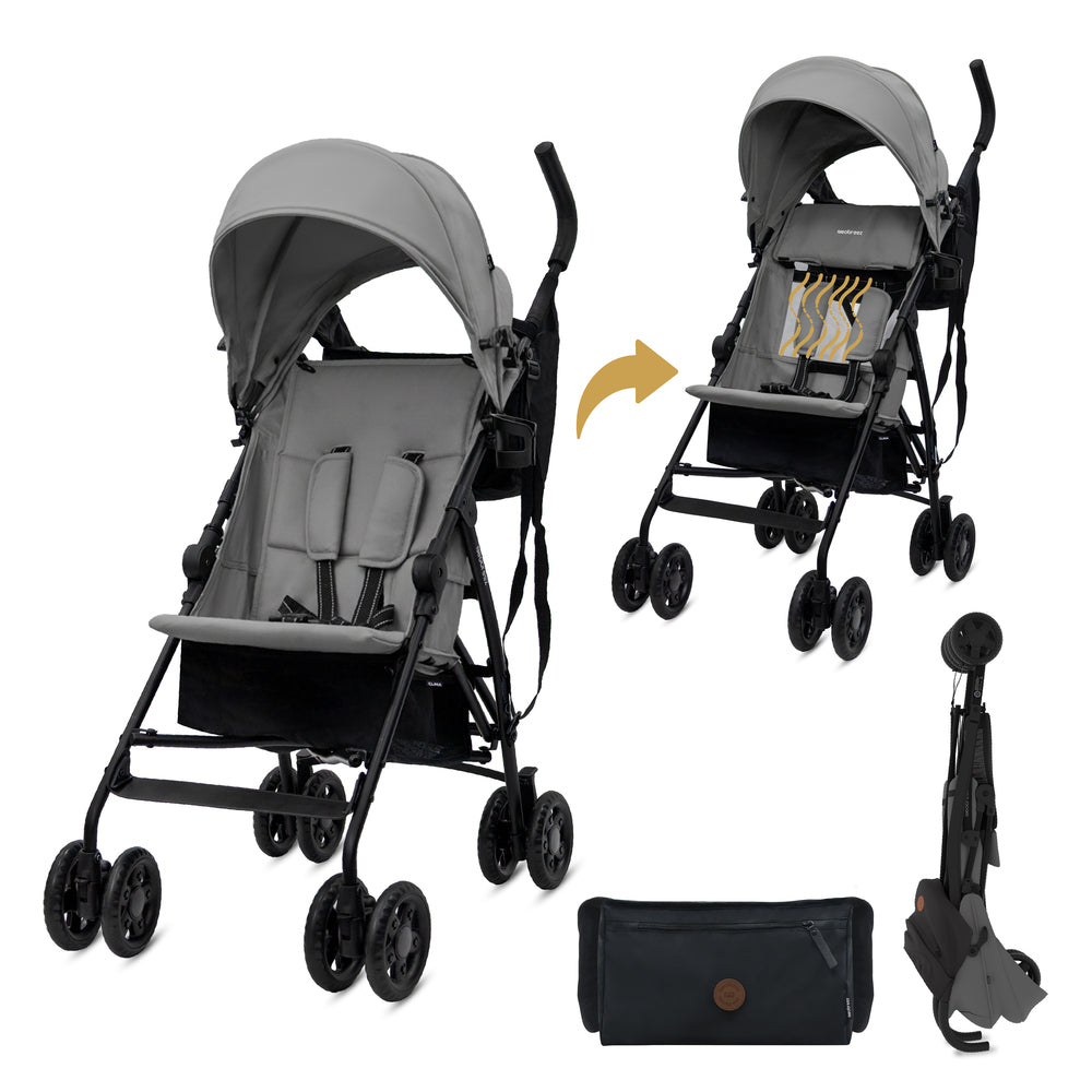 Neobreez CLIMA Lightweight Compact Umbrella Stroller Mid Grey Neobreez Yallatoys