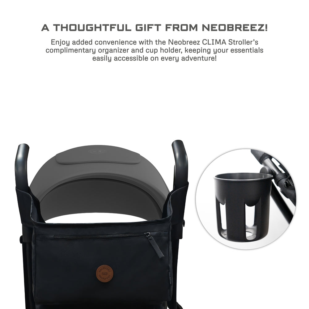 Neobreez CLIMA Lightweight Compact Umbrella Stroller Mid Grey Neobreez Yallatoys
