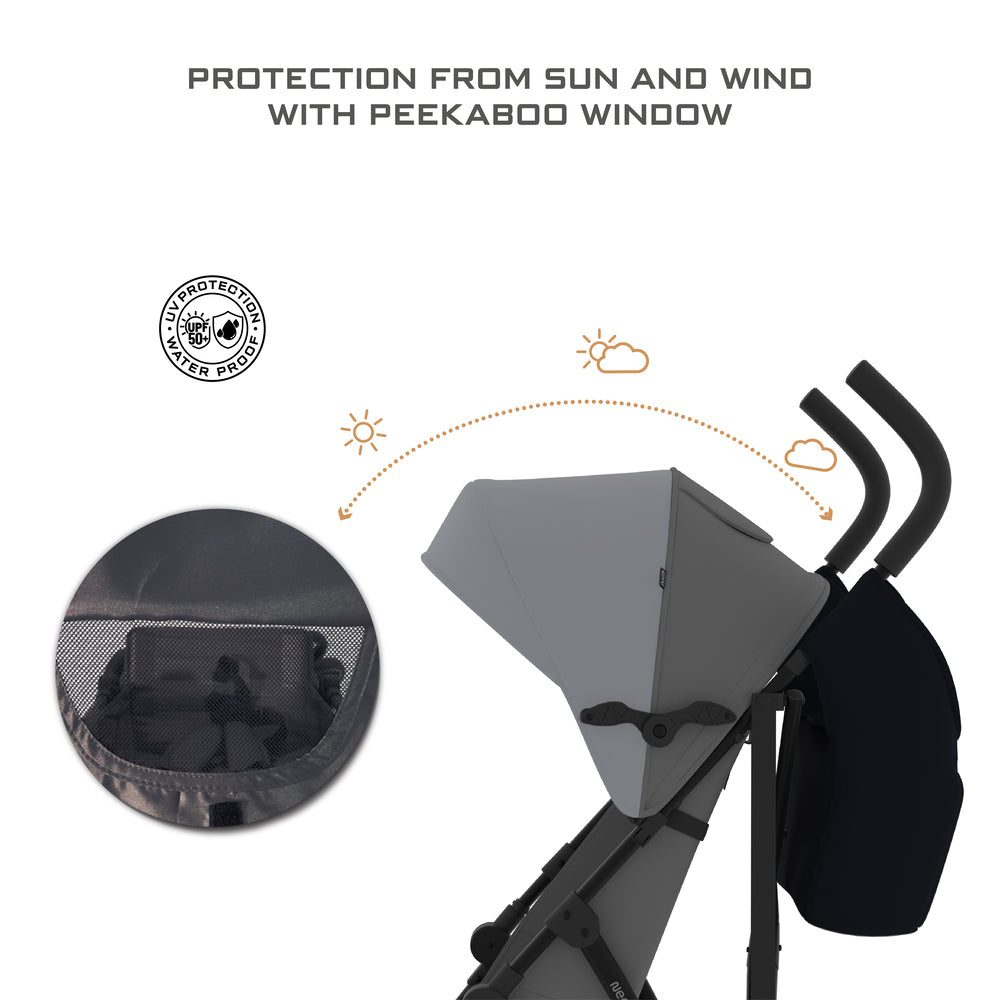 Neobreez CLIMA Lightweight Compact Umbrella Stroller Mid Grey Neobreez Yallatoys