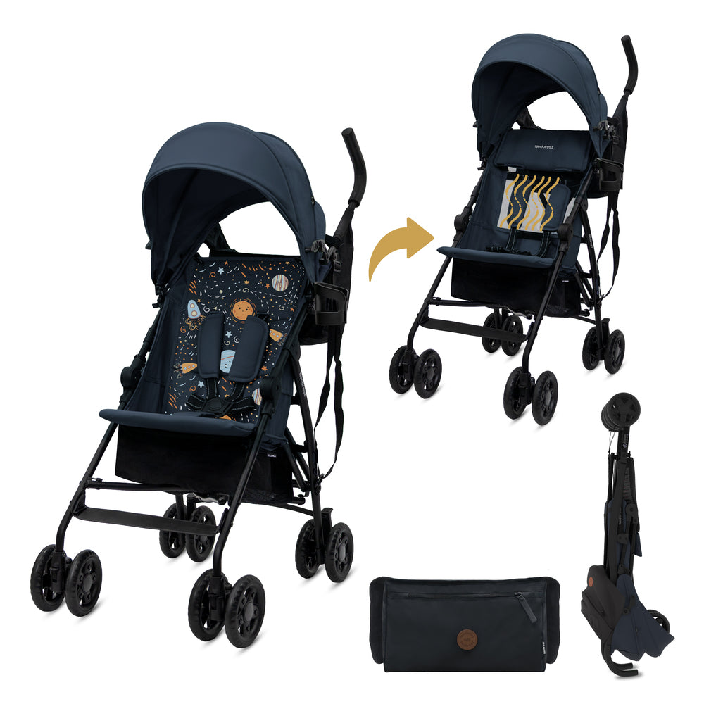 Neobreez CLIMA Lightweight Compact Umbrella Stroller Blue Neobreez Yallatoys