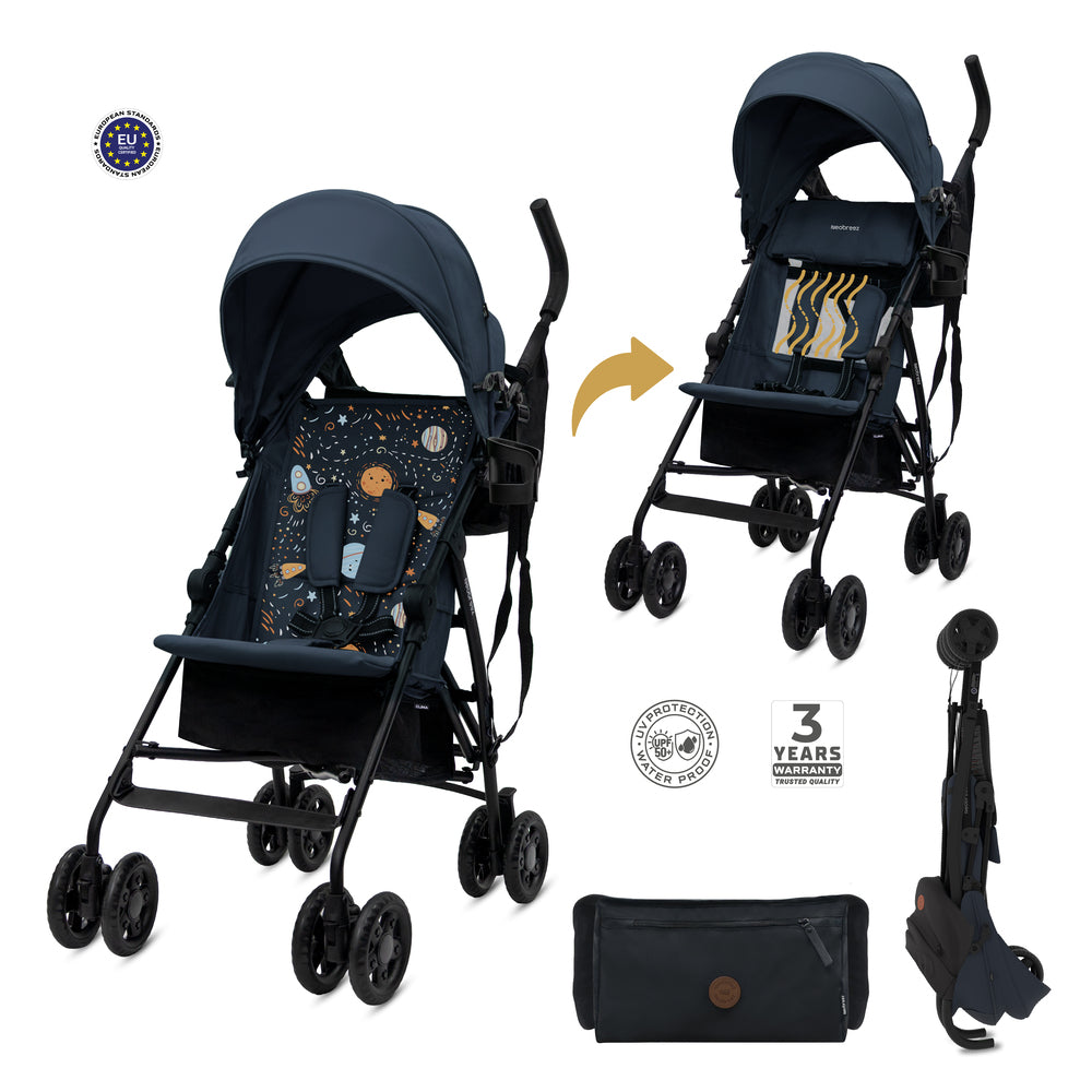 Neobreez CLIMA Lightweight Compact Umbrella Stroller Blue Neobreez Yallatoys