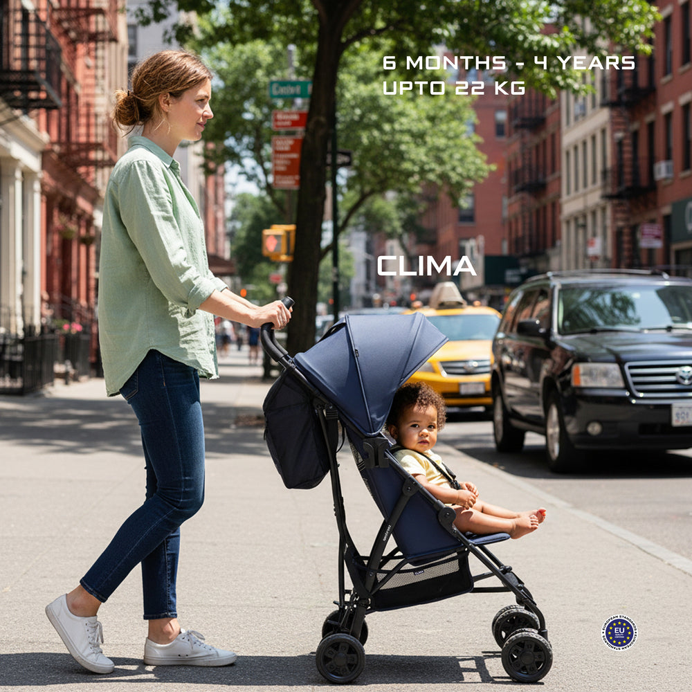 Neobreez CLIMA Lightweight Compact Umbrella Stroller Blue Neobreez Yallatoys