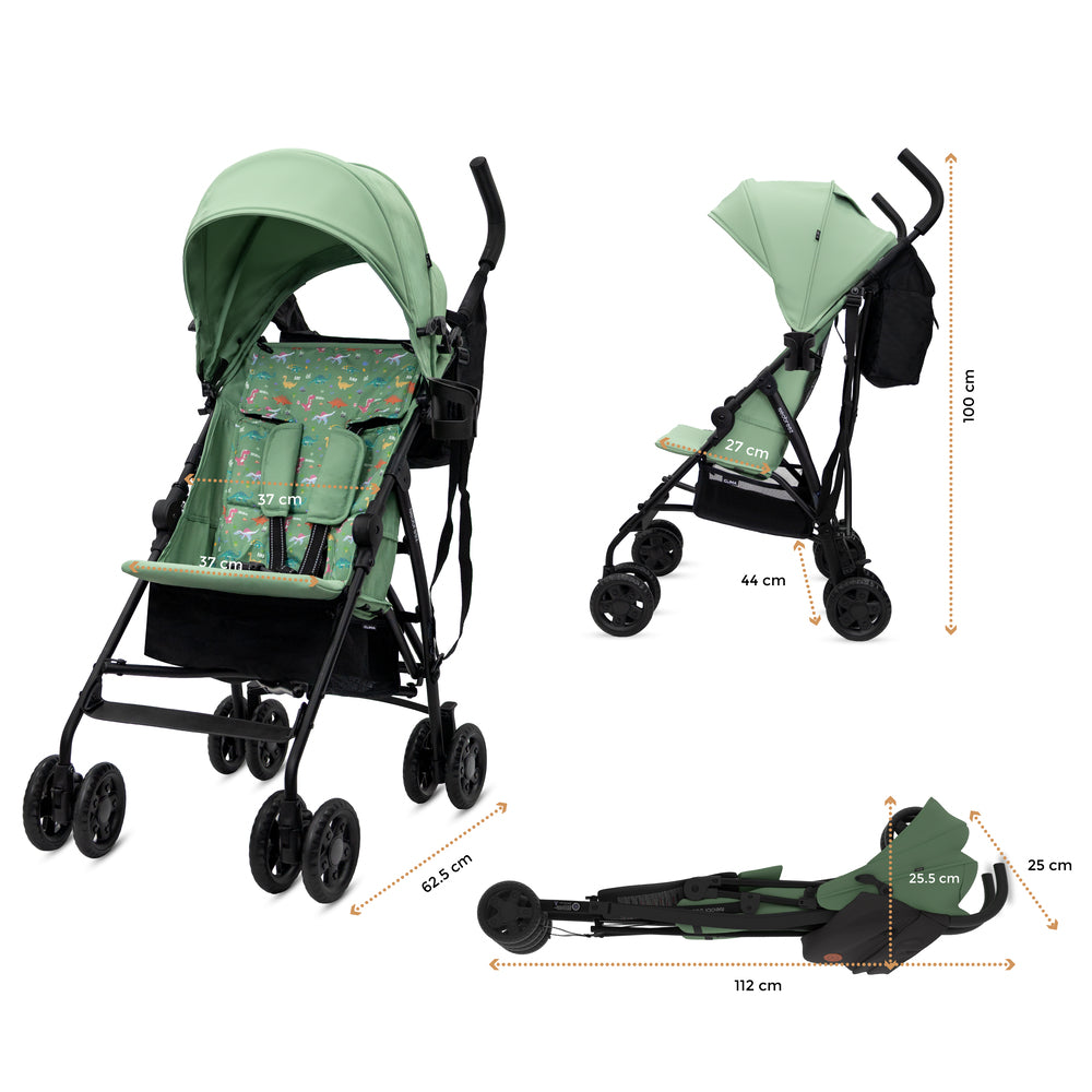 Neobreez CLIMA Lightweight Compact Umbrella Stroller Green – Yallatoys