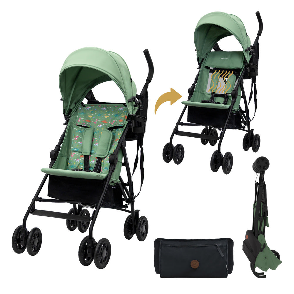Neobreez CLIMA Lightweight Compact Umbrella Stroller Green