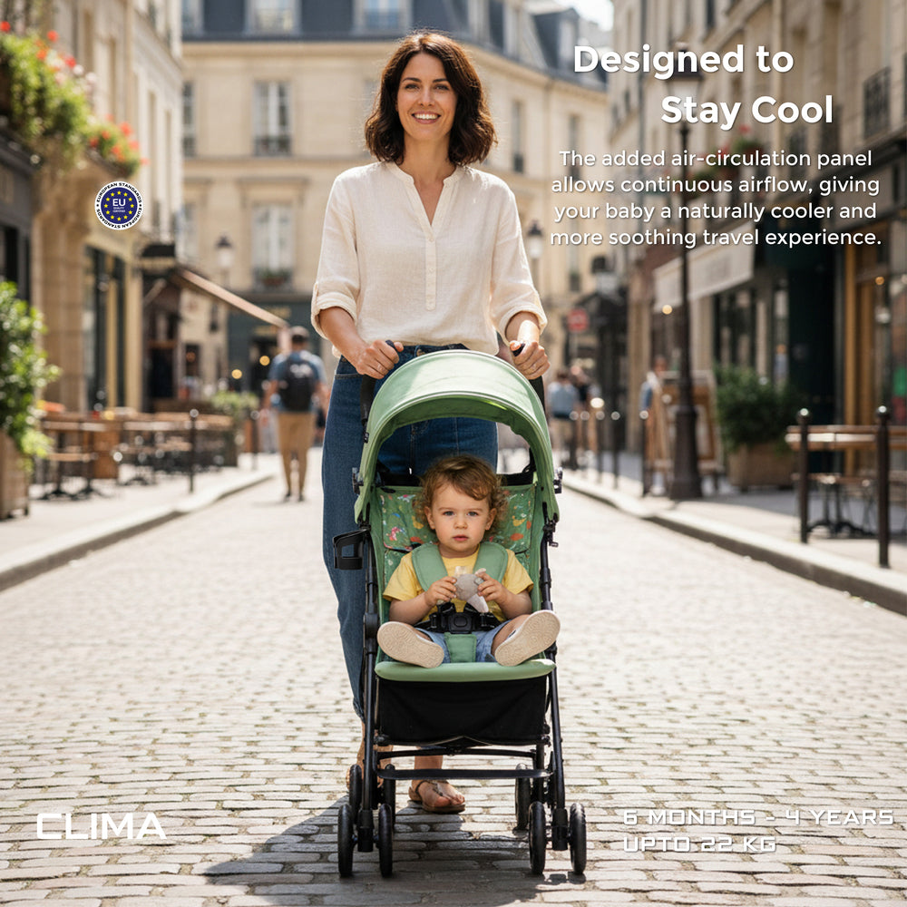 Neobreez CLIMA Lightweight Compact Umbrella Stroller Green Neobreez Yallatoys