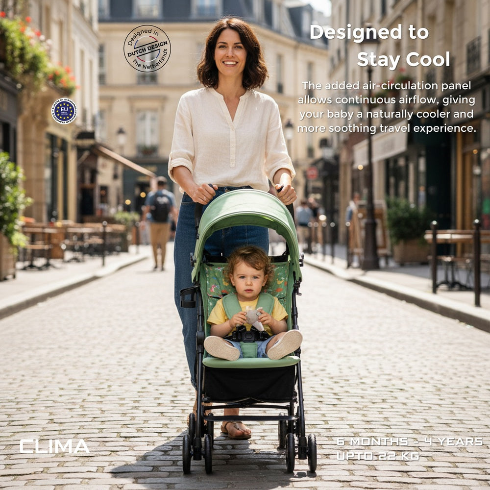 Neobreez CLIMA Lightweight Compact Umbrella Stroller Green