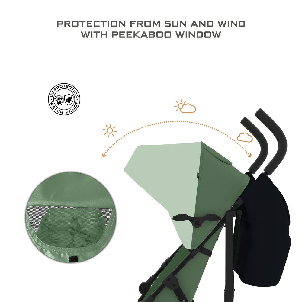 Neobreez CLIMA Lightweight Compact Umbrella Stroller Green Neobreez Yallatoys
