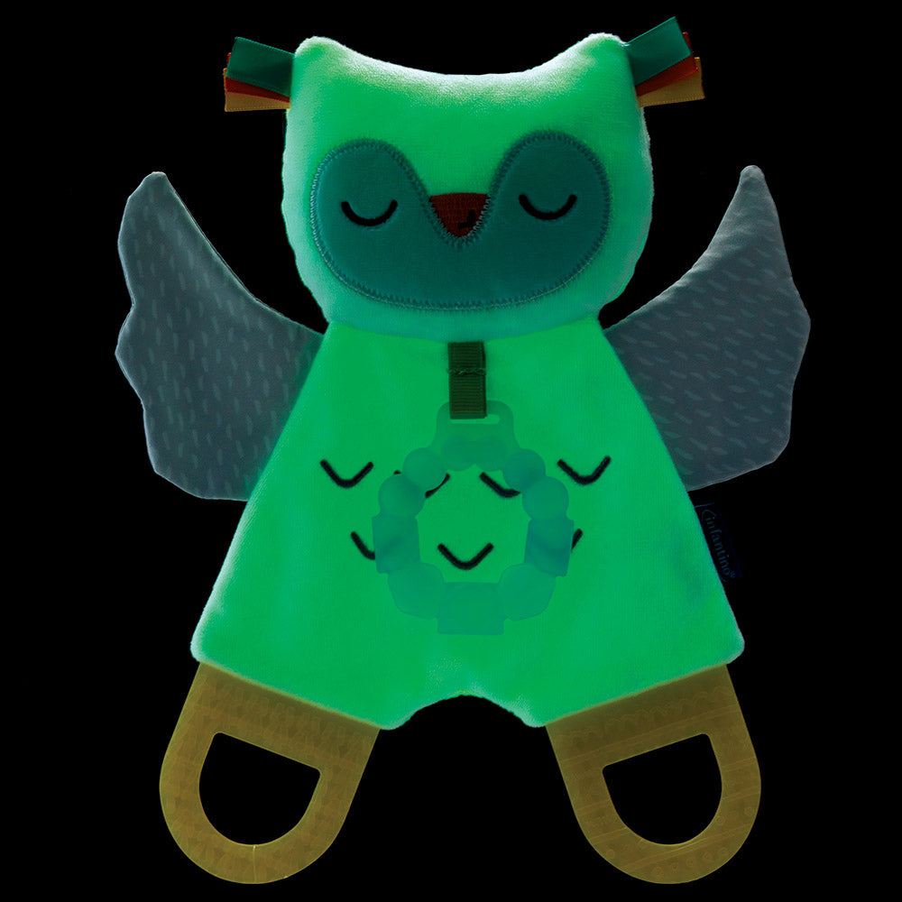 Infantino Glow In The Dark Cuddle & Teether Owl Infantino Yallatoys