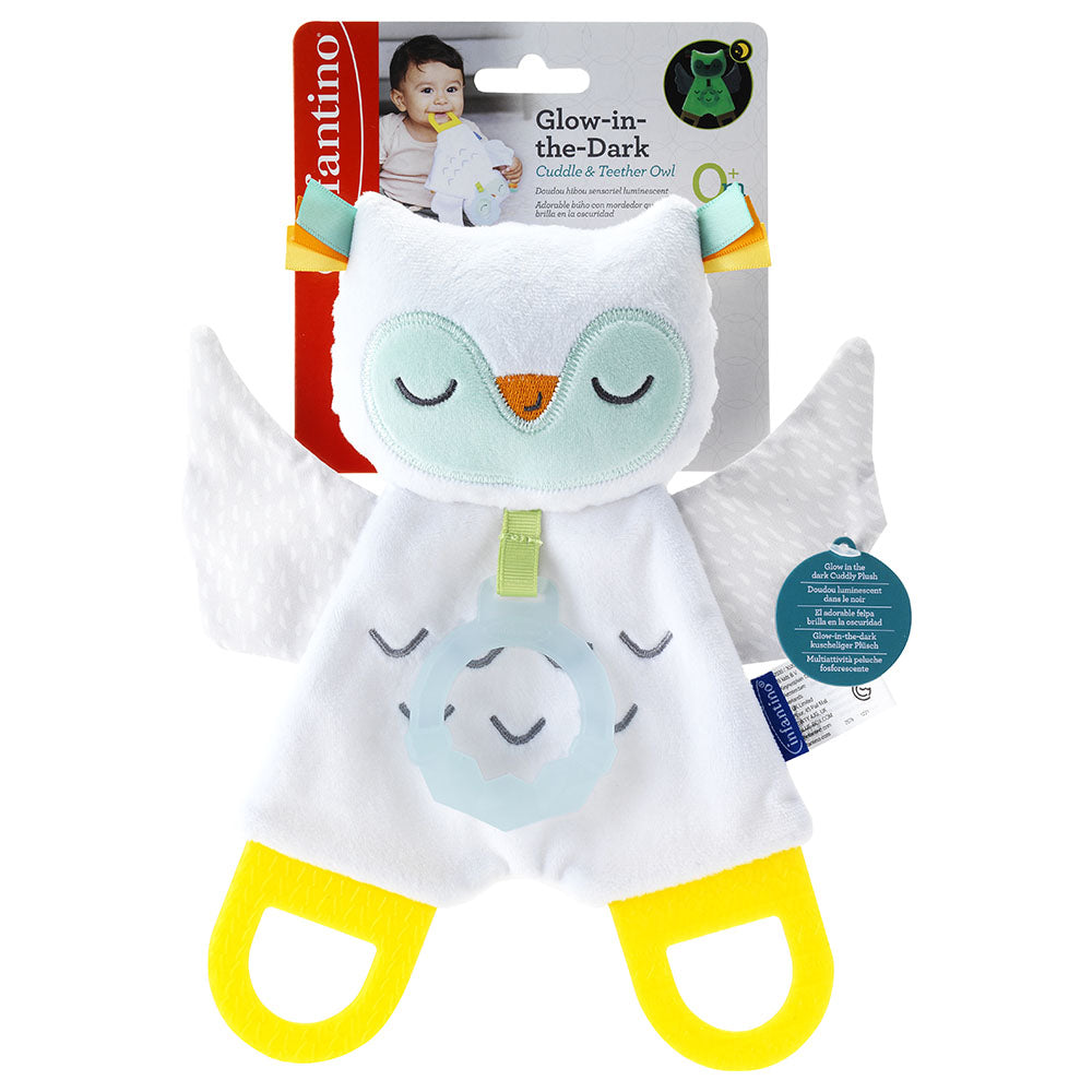 Infantino Glow In The Dark Cuddle & Teether Owl Infantino Yallatoys