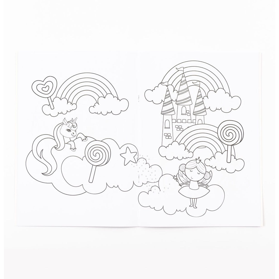 Buy Alligator Unicorns Colouring Book Purple | Yallatoys.com