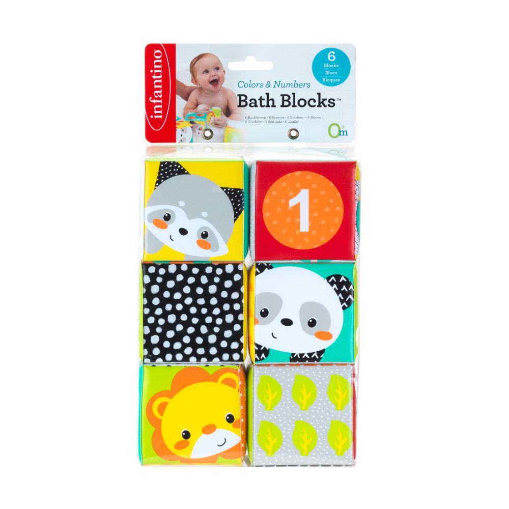 Infantino Colors & Numbers Bath Blocks Infantino Yallatoys