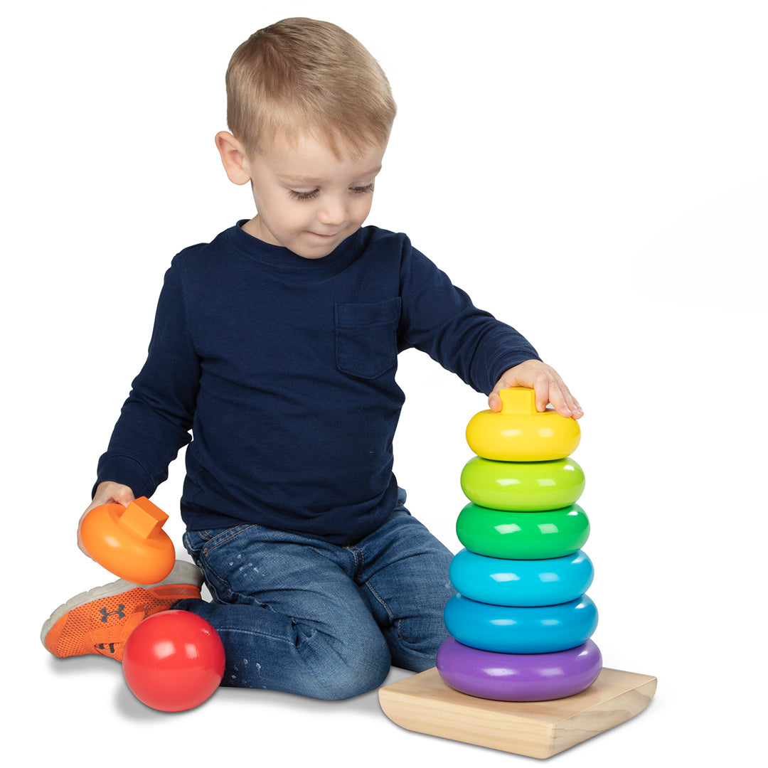 Buy Melissa & Doug Wooden Jumbo Stacker Classic | Yallatoys.com