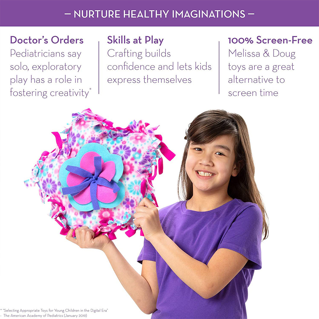 Buy Melissa & Doug Created by Me Flower Fleece Throw Pillow No-Sew Craft Kit | Yallatoys.com