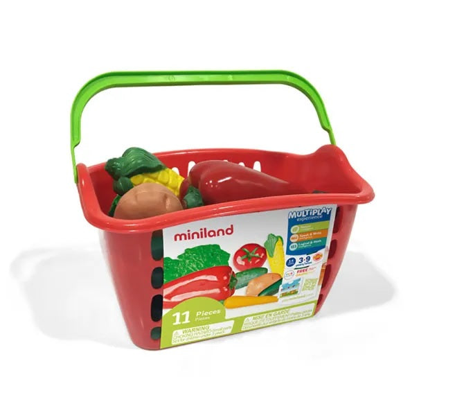 Buy Miniland Vegetable Basket 11 pieces | Yallatoys.com