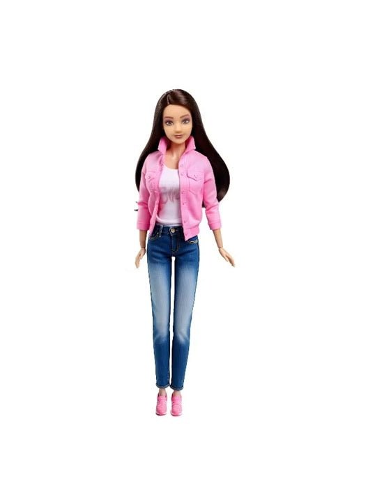 30cm Fulla mini collectible doll with bike