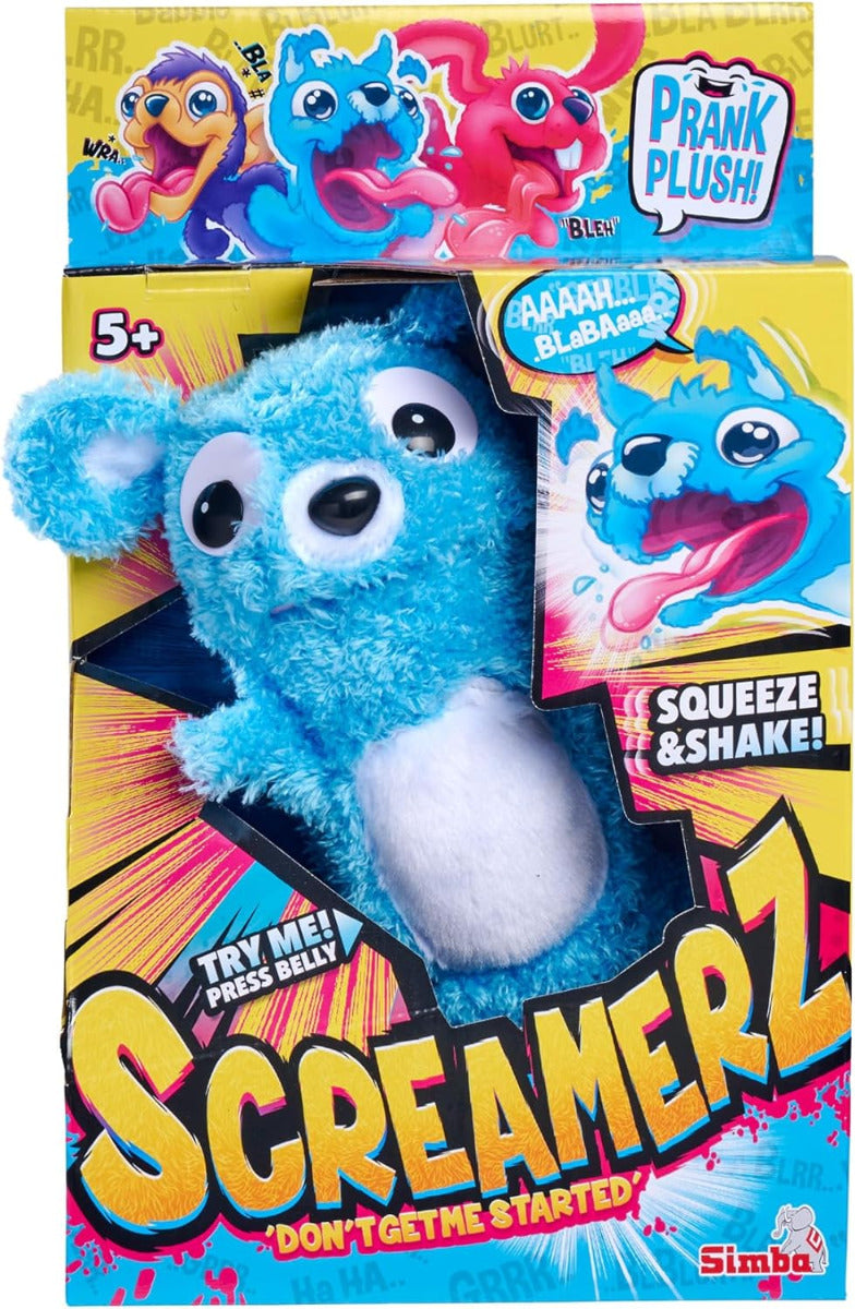30cm Screamerz Blue Bear Front View