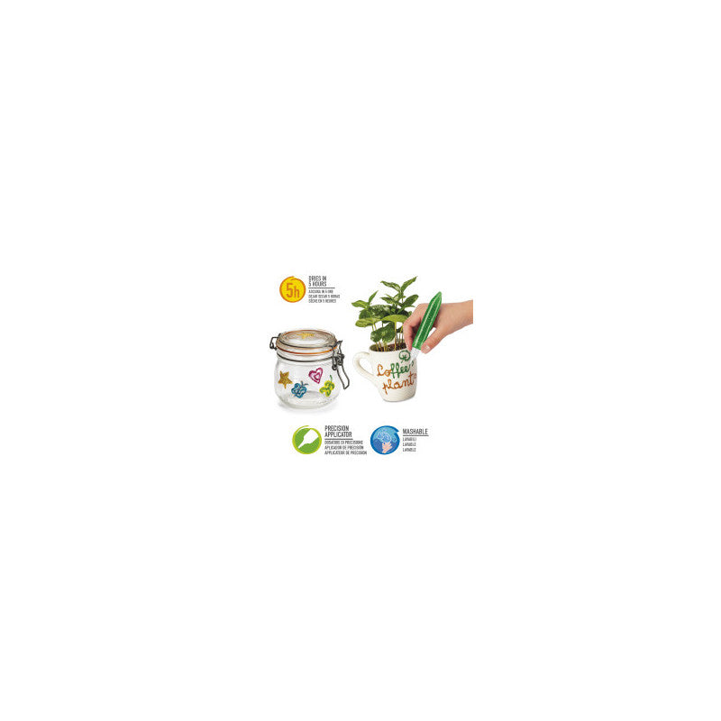 Buy Carioca Glitter Glue Bottle Spark Green 88ml | Yallatoys.com