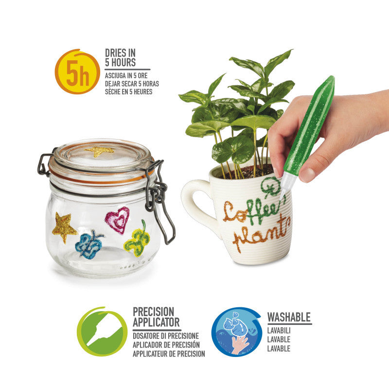 Buy Carioca Glitter Glue Bottle Spark Silver 88ml | Yallatoys.com