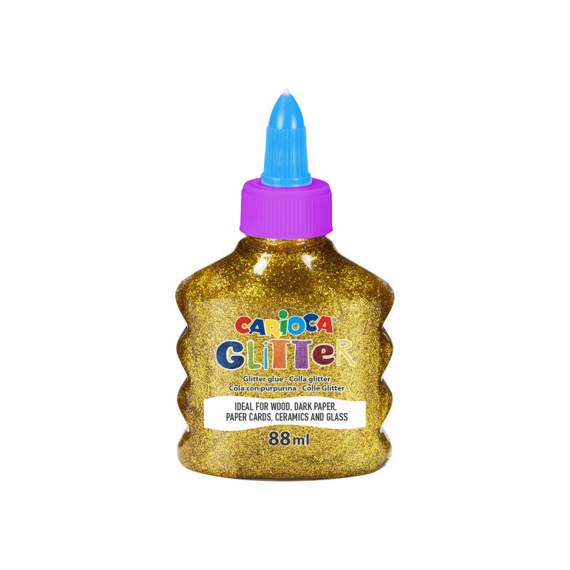 Buy Carioca Glitter Glue Bottle Spark Gold 88ml | Yallatoys.com
