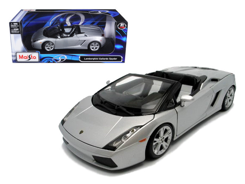 Buy Maisto Lamborghini Gallarado Spyder Silver Die Cast Model | Yallatoys.com