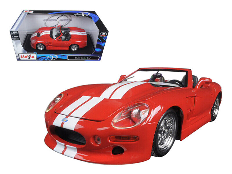 Buy Maisto Shelby Series1 Red with White Stripes Die Cast Model Car | Yallatoys.com