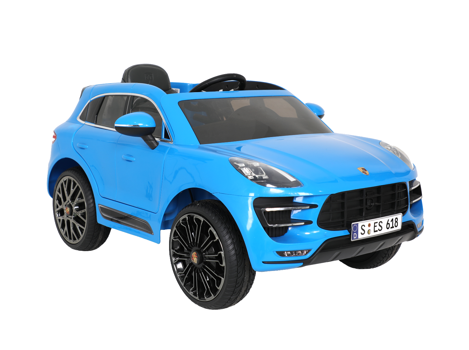 Buy Rollplay Porsche Macan, 12V, RC, Blue | Yallatoys.com