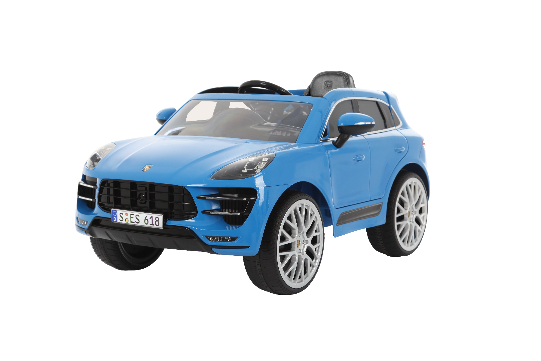 Buy Rollplay Porsche Macan, 12V, RC, Blue | Yallatoys.com