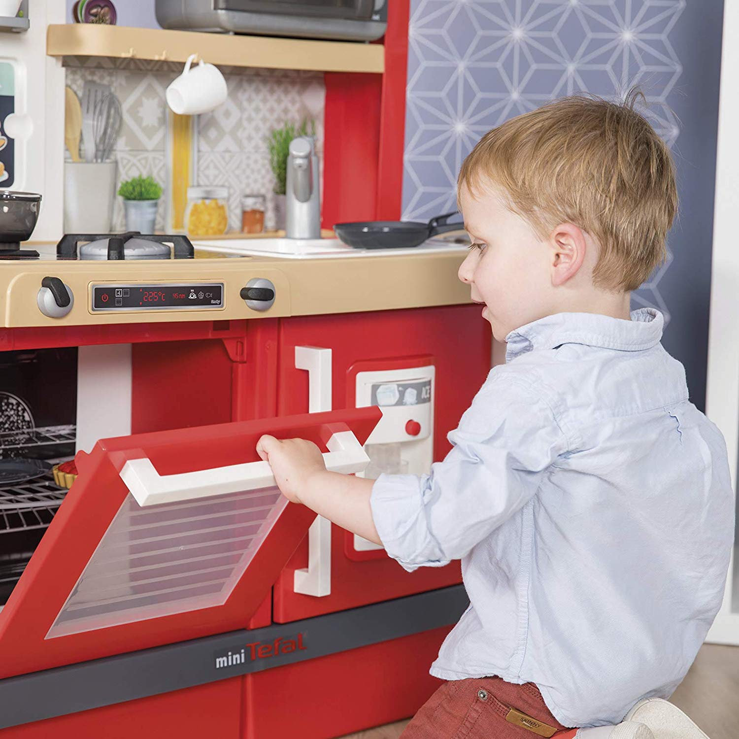 Buy Smoby Red Tefal Gourmet Large Play Kitchen | Yallatoys.com