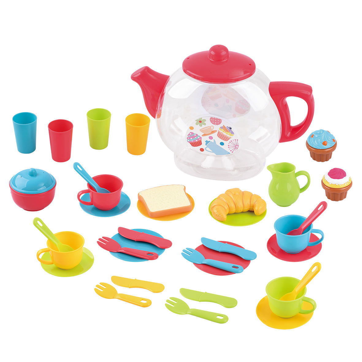 Playgo Tea Party In a Teapot 34 Pcs Playgo Yallatoys