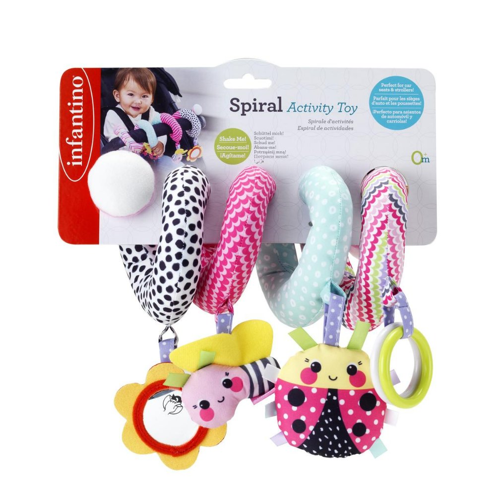Infantino Spiral Activity Toy Pink Infantino Yallatoys
